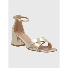 Sandalia Para Mujer Cuero Inga Metalizado Hush Puppies