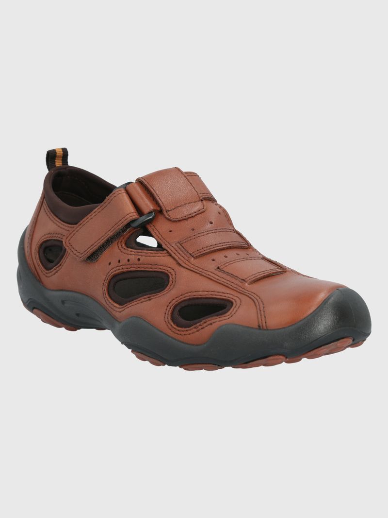 Sandalia-Para-Hombre-Cuero-Galera-Cafe-Hush-Puppies