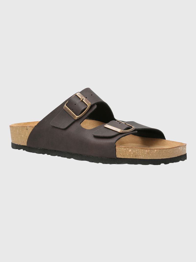 Sandalia-Para-Hombre-Sintetico-Kano-Marron-Oscuro-Hush-Puppies