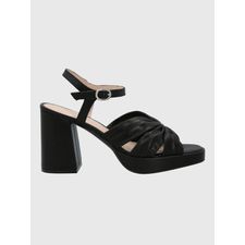 Sandalia Para Mujer Sintetico Berfolte Negro Hush Puppies