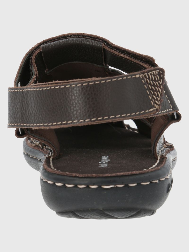Sandalia-Para-Hombre-Cuero-Neri-Marron-Oscuro-Hush-Puppies