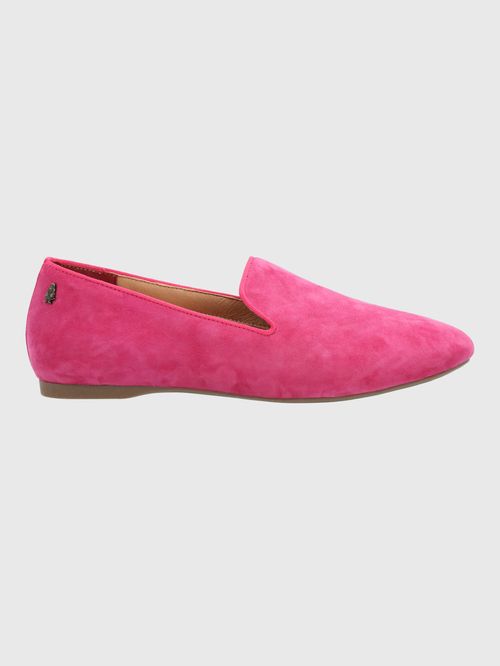 Mocasín Para Mujer Cuero Oda Rosado Hush Puppies