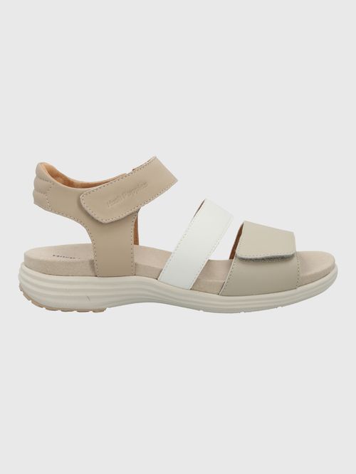 Sandalia Para Mujer Cuero Lorry Multi Strap Beige/Crudo Hush Puppies