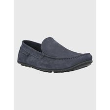 Mocasín Para Hombre Cuero Blumenau Navy Hush Puppies