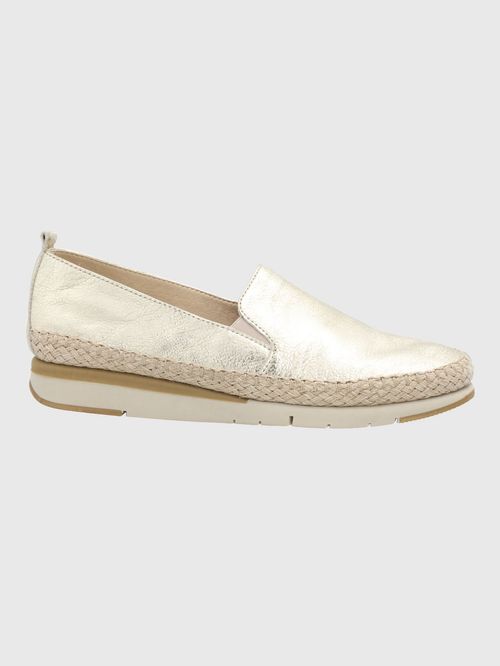 Alpargata Para Mujer Cuero Fusion Rope Metalizado Hush Puppies