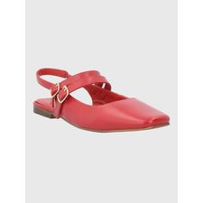 Ballerina Para Mujer Cuero Clementine Rojo Hush Puppies