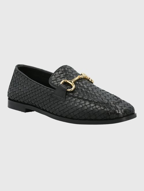 Mocasín Para Mujer Cuero Feels Negro Hush Puppies