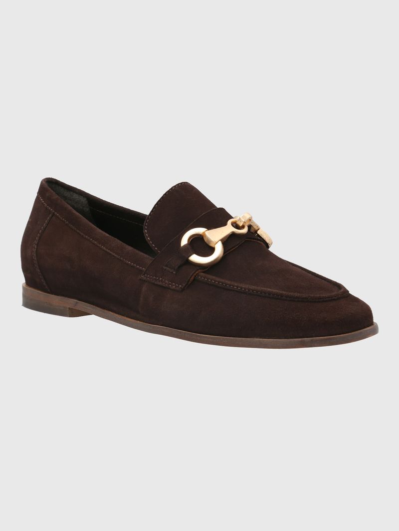 Mocasin-Para-Mujer-Cuero-Poplin-Cafe-Hush-Puppies