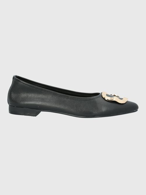 Ballerina Para Mujer Cuero Kenzie Negro Hush Puppies