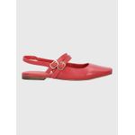 Ballerina-Para-Mujer-Cuero-Clementine-Rojo-Hush-Puppies