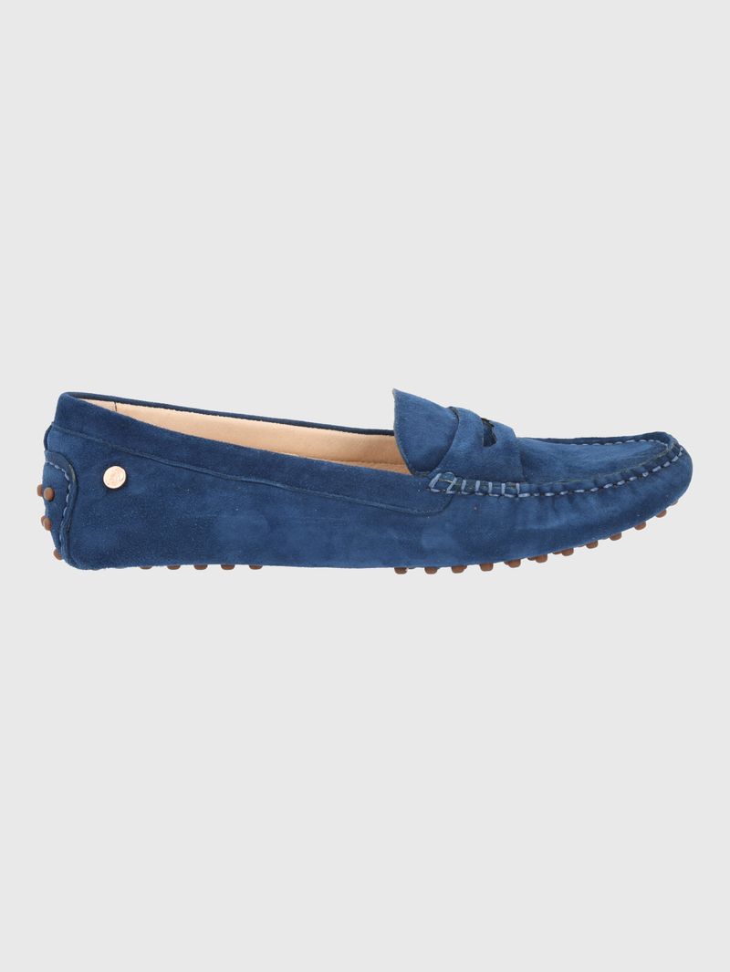 Mocasin-Para-Mujer-Cuero-Band-Azul-Hush-Puppies