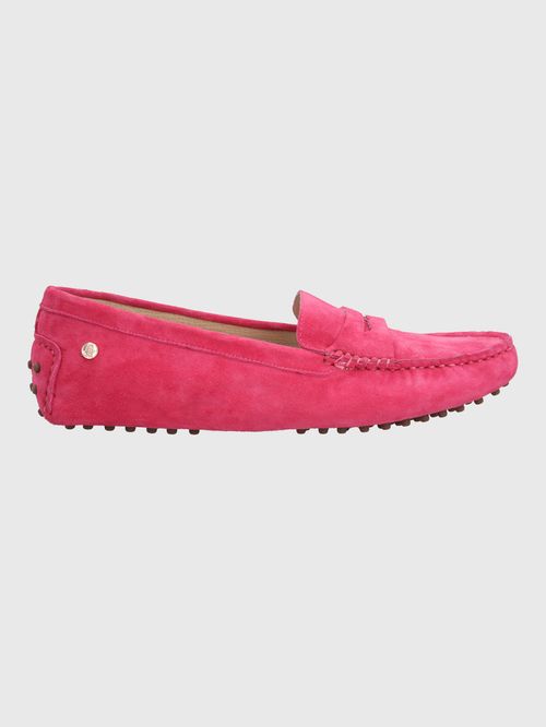 Mocasín Para Mujer Cuero Band Rosado Hush Puppies