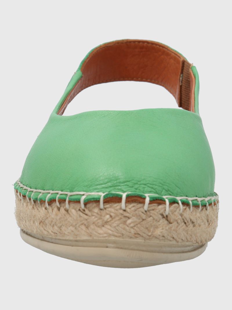 Alpargata-Para-Mujer-Cuero-Teglio-Verde-Hush-Puppies