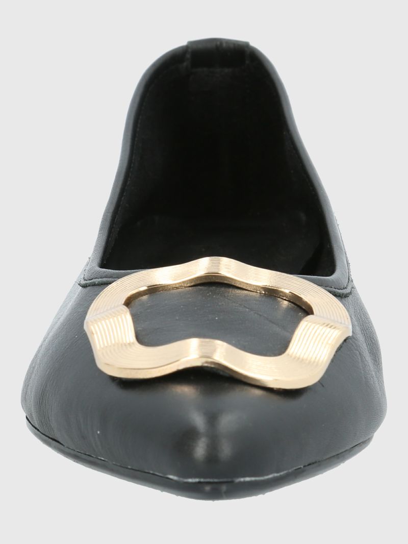 Ballerina-Para-Mujer-Cuero-Kenzie-Negro-Hush-Puppies