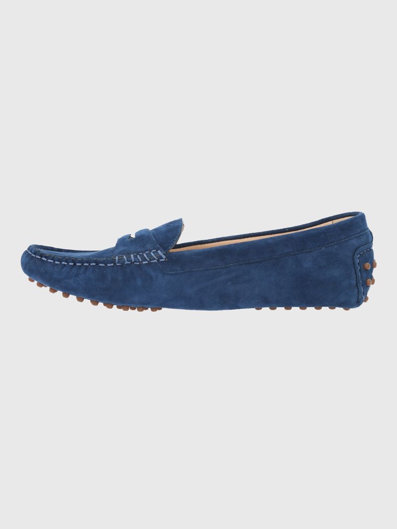 Mocasin-Para-Mujer-Cuero-Band-Azul-Hush-Puppies