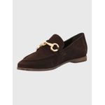 Mocasin-Para-Mujer-Cuero-Poplin-Cafe-Hush-Puppies