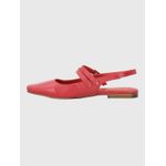 Ballerina-Para-Mujer-Cuero-Clementine-Rojo-Hush-Puppies