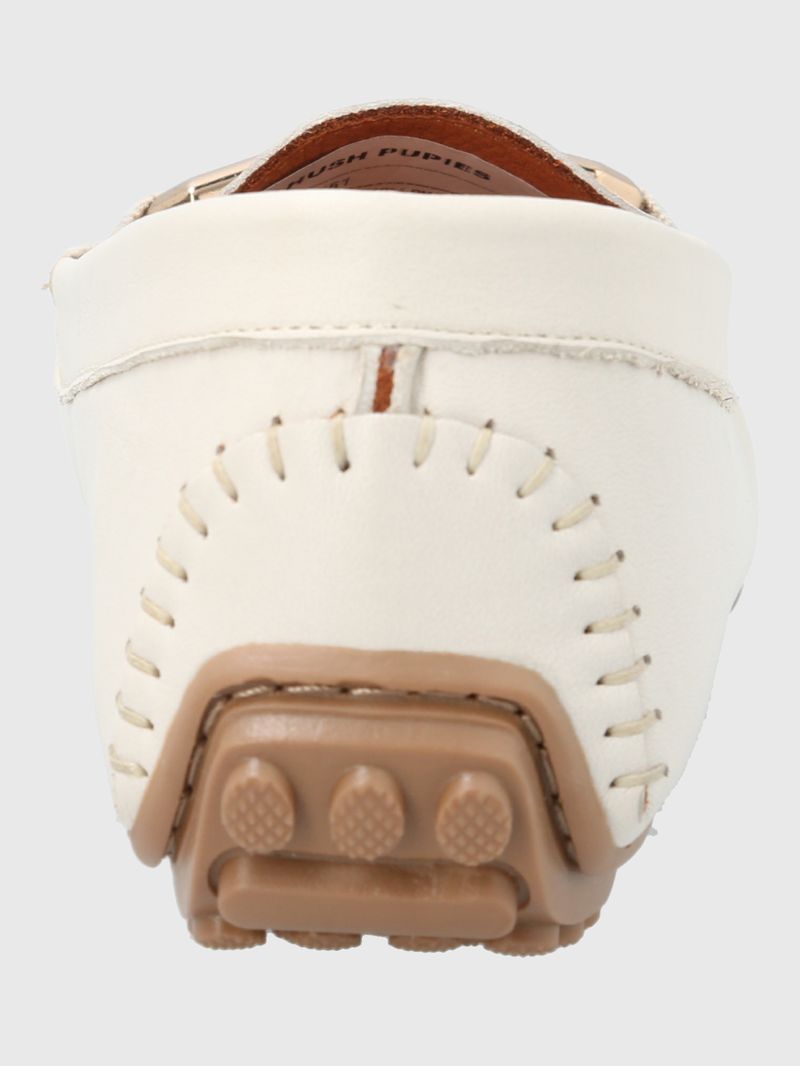 Mocasin-Para-Mujer-Cuero-Rodeo-Blanco-Hush-Puppies