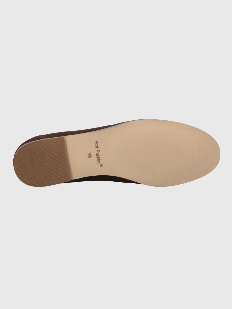 Mocasin-Para-Mujer-Cuero-Poplin-Cafe-Hush-Puppies
