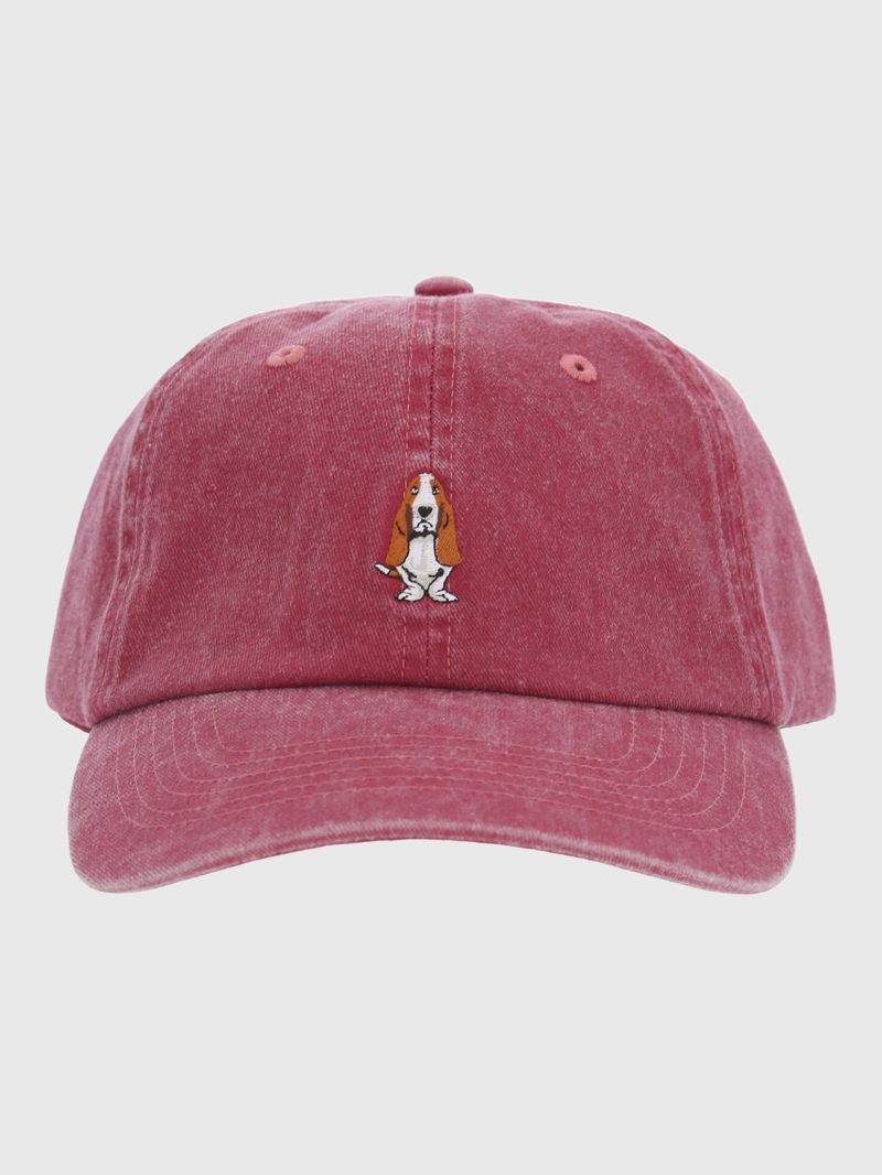 Gorra-Algodon-Organico-HP-Cap-Dog-Rosado-Hush-Puppies