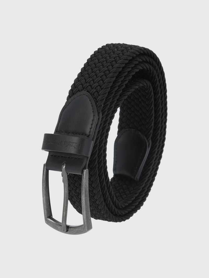 Correa-Para-Hombre-Cuero--Elastano-HP-Frades-Negro-Hush-Puppies