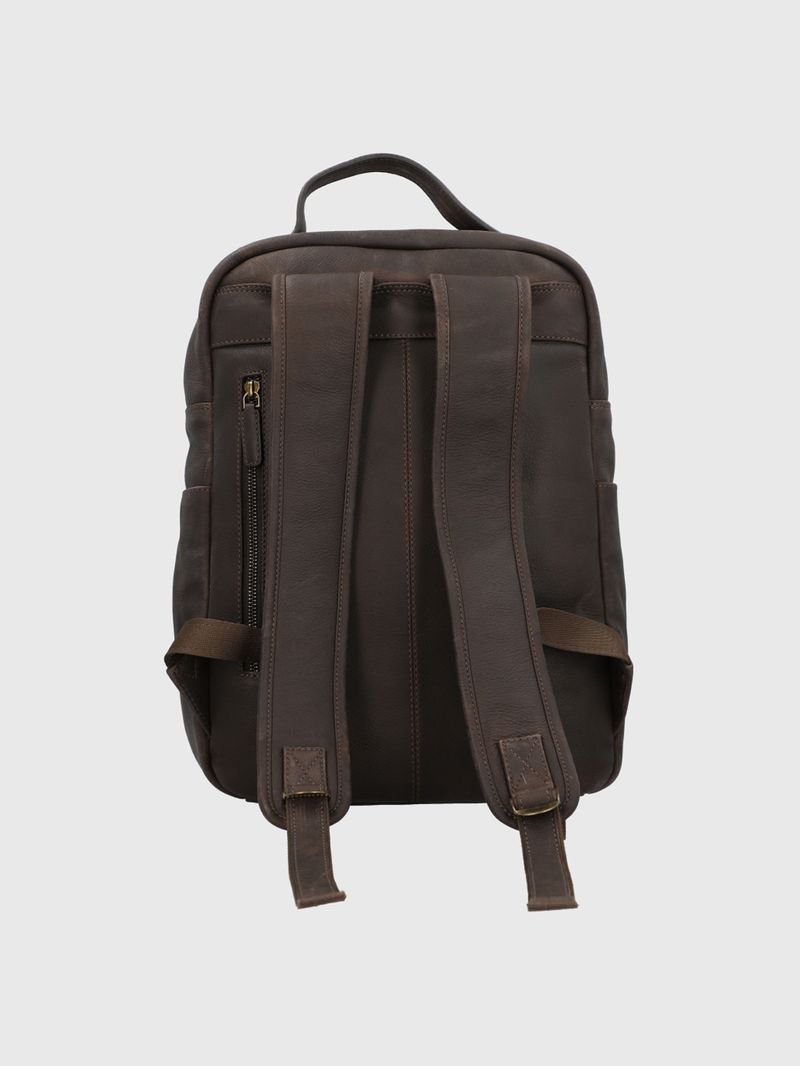 Mochila-Para-Hombre-Cuero-TH-Froggatt-Back-Cafe-Hush-Puppies