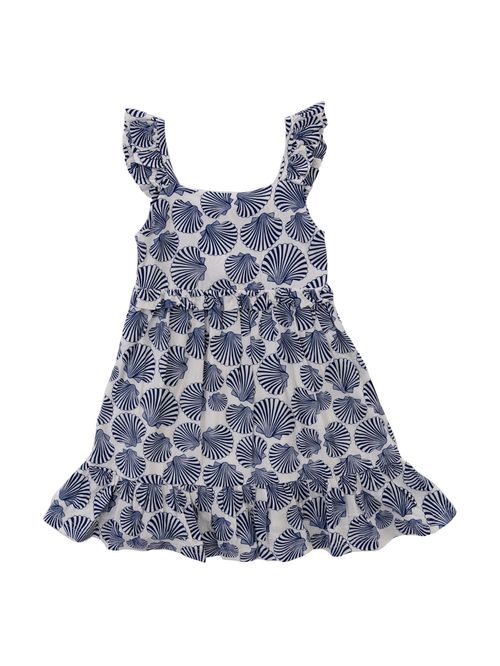 Vestido Para Niña Viscosa Amelia Azul Hush Puppies Kids