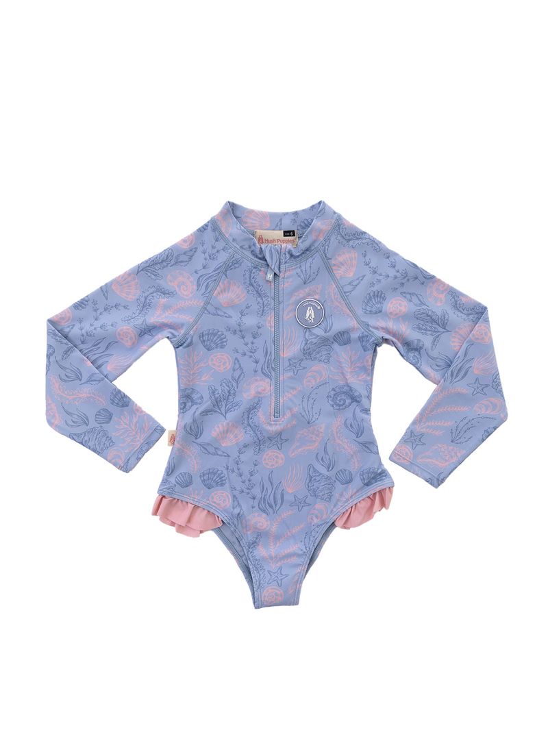 Ropa-de-Baño-Para-Niña-Poliamida-Miranda-Celeste-Hush-Puppies-Kids
