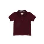 Polo-Para-Niño-Manga-Corta-Algodon-Unkel-Burdeo-Hush-Puppies-Kids