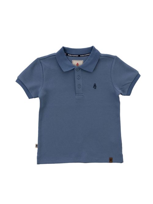 Polo Para Niño Manga Corta Algodón Unkel Celeste Hush Puppies Kids
