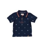Polo-Para-Niño-Manga-Corta-Algodon-Bonn-Azul-Hush-Puppies-Kids
