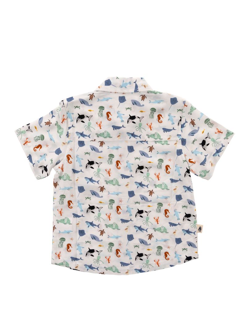 Camisa-Para-Niño-Manga-Corta-Viscosa-Guayabera-Blanco-Hush-Puppies-Kids