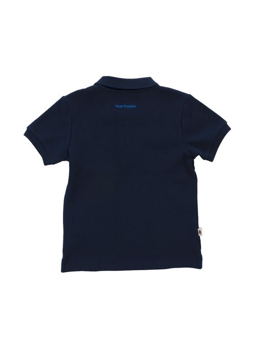Polo Para Niño Manga Corta Algodón Unkel Azul Marino Hush Puppies Kids