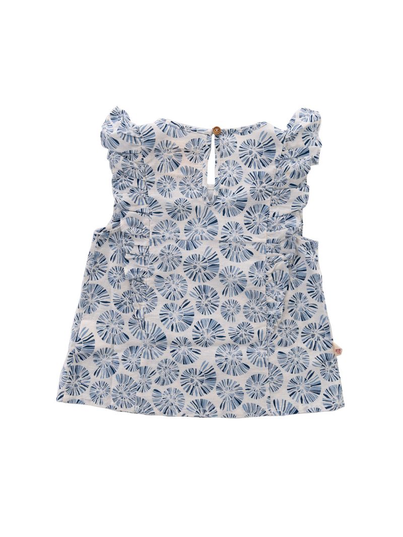 Polo-Para-Niña-Manga-Corta-Algodon-Enna-Celeste-Hush-Puppies-Kids