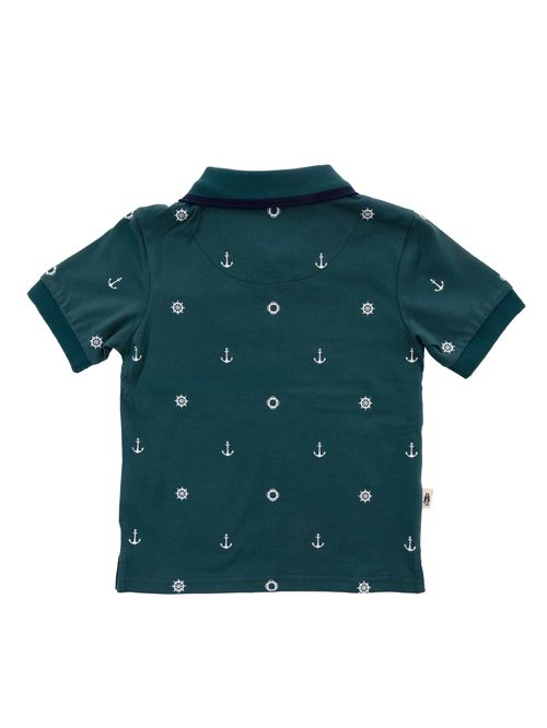 Polo Para Niño Manga Corta Algodón Bonn Celeste Hush Puppies Kids