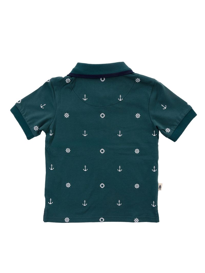 Polo-Para-Niño-Manga-Corta-Algodon-Bonn-Celeste-Hush-Puppies-Kids