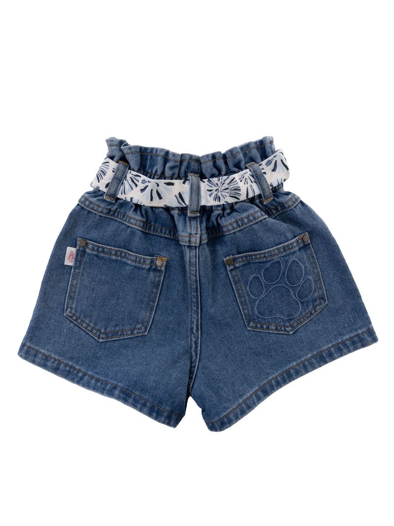 Short-Para-Niña-Algodon-Lasa-denim-Claro-Hush-Puppies-Kids