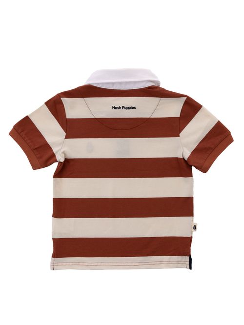 Polo Para Niño Manga Corta Algodón Marne Naranjo Hush Puppies Kids