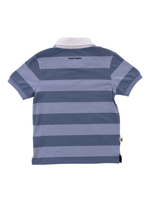 Polo Para Niño Manga Corta Algodón Marne Azul Hush Puppies Kids