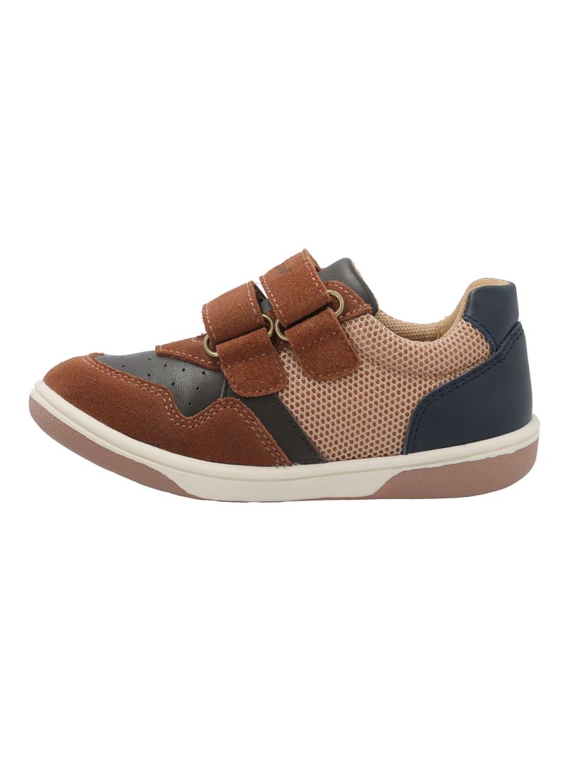 Zapatilla-Para-Niño-Cuero-Poliester-Tambe-Cafe-Hush-Puppies