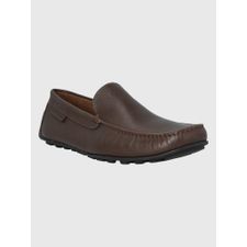 Mocasín Para Hombre Cuero Blumenau Marrón Hush Puppies