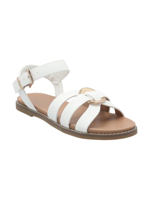 Sandalia Para Mujer Sintético Carlotta Blanco Hush Puppies