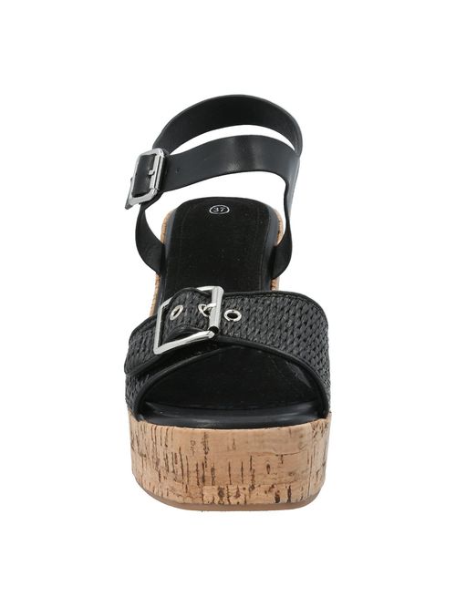 Sandalia Para Mujer Sintético Carlotta Negro Hush Puppies