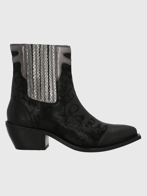 Botín Para Mujer Cuero Runn Negro Hush Puppies