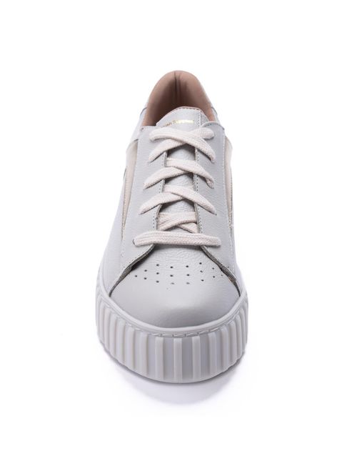 Zapatilla Para Mujer Cuero Valeria Gris Hush Puppies