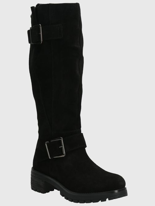 Bota Para Mujer Cuero Ester Negro Hush Puppies