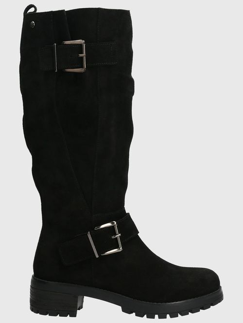 Bota Para Mujer Cuero Ester Negro Hush Puppies