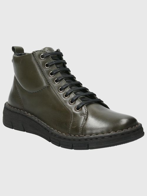 Botín Para Mujer Cuero Winnet Verde Hush Puppies