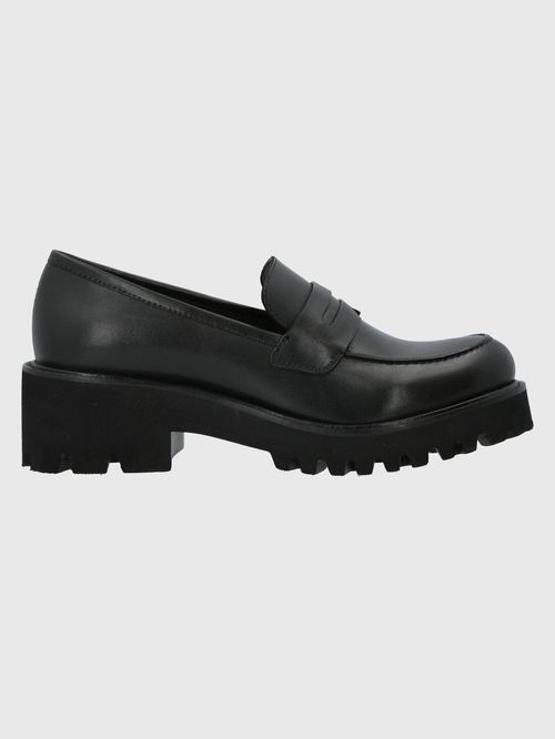 Mocasín Para Mujer Cuero Sophie Negro Hush Puppies