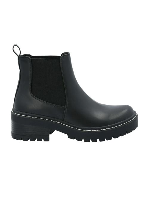 Botín Para Mujer Sintético Hugo Negro Hush Puppies